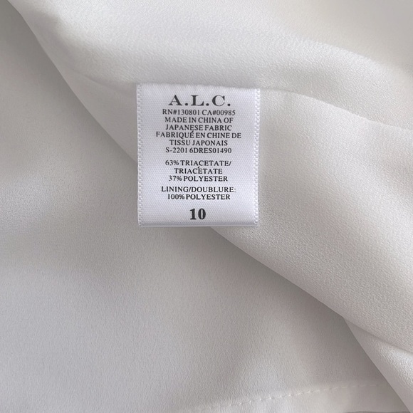 🆕 ALC Zoey Cut Out Mini Dress In White Size 10 - Picture 13 of 14